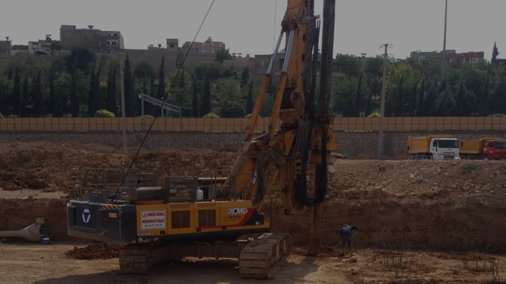 Gaziantep Kopleks  Lise İnşaatı Fore Kazık İzleri